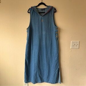 VINTAGE | MOUNTAIN LAKE | SAILOR DRESS | BLUE JEAN | EMBROIDERED | PXL